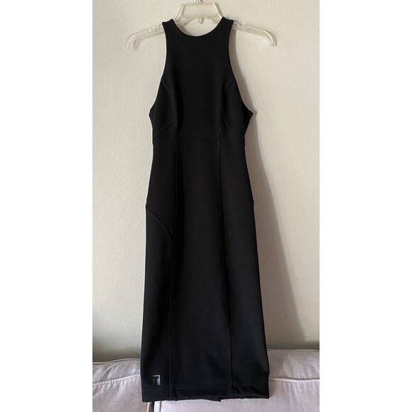 T Alexander Wang Size XS Black Bodycon Dress Midi Sleeveless High Neck Sexy - Picture 1 of 7